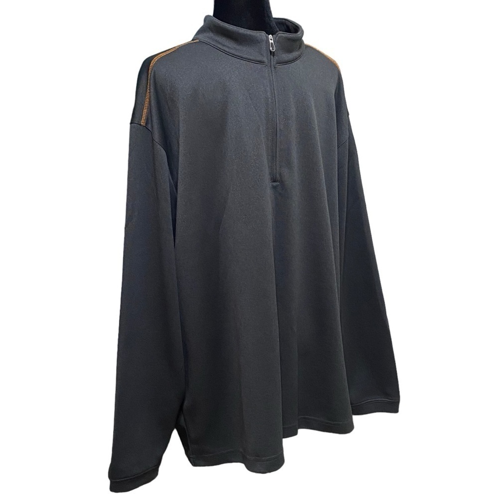 Pebble Beach Charcoal Gray Quarter Zip Golf Pullover Jacket XXL - Picture 2 of 6